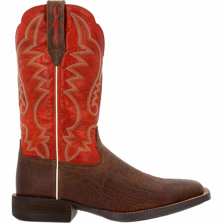 Durango Saddlebrook Acorn Crimson Western Boot, ACORN/CRIMSON, W, Size 8.5 DDB0447